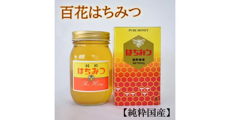 【ふるさと納税】【純粋国産】和歌山県産百花はちみつ600g★2025年1月下旬発送【TM56】