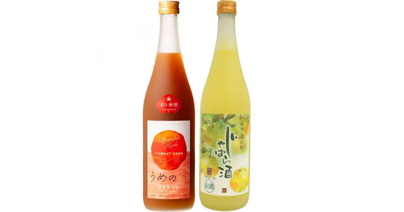 【ふるさと納税】「紀州完熟南高梅・ねりうめ酒」と「じゃばら酒」720ml 各1本【TM17】