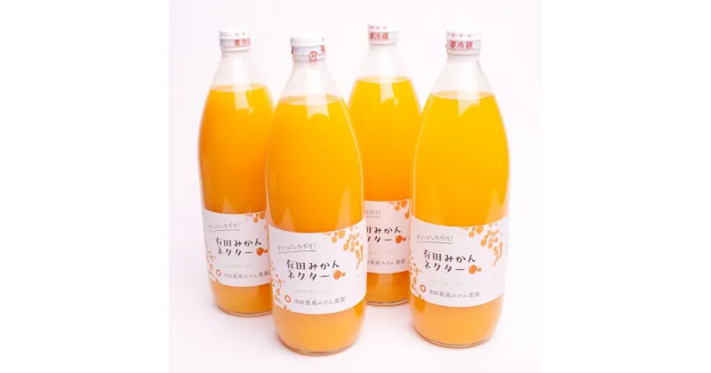 【ふるさと納税】とろり みかんネクター 1000ml×4本