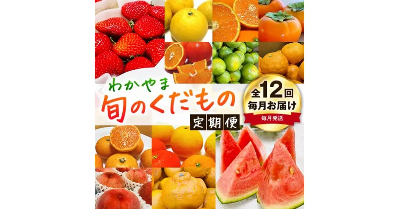 【ふるさと納税】わかやま旬のくだもの定期便 全12回【S】【毎月発送 】※北海道・沖縄・離島への配送不可