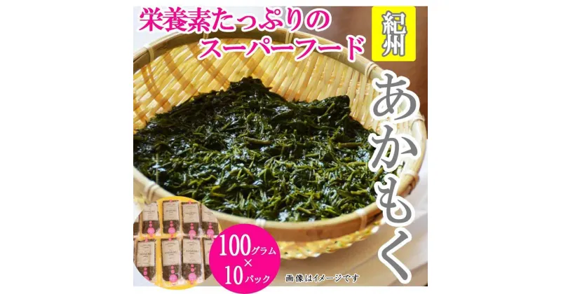 【ふるさと納税】紀州あかもく［由良町産］100g×10パック（2024年産）【SL12】 | 海苔 魚介類 水産 食品 人気 おすすめ 送料無料