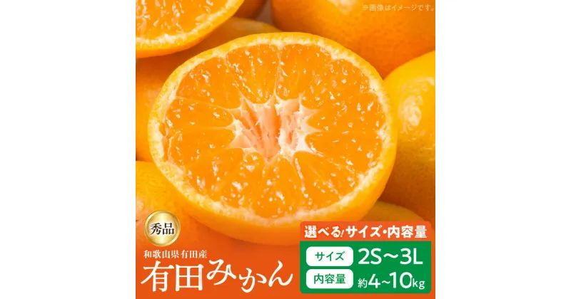 【ふるさと納税】【限定】【先行予約】【産直・秀品】 高評価 和歌山 選べるサイズ&容量 2S ～ 3L 5 ～ 10kg【ミカン 蜜柑 柑橘 温州みかん 有田みかん】