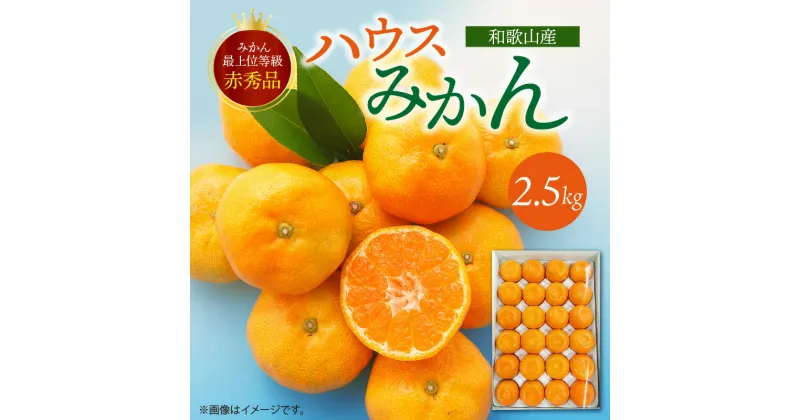 【ふるさと納税】紀州和歌山 ハウスみかん 2.5kg 赤秀品【ミカン 蜜柑 柑橘 温州みかん 有田みかん】