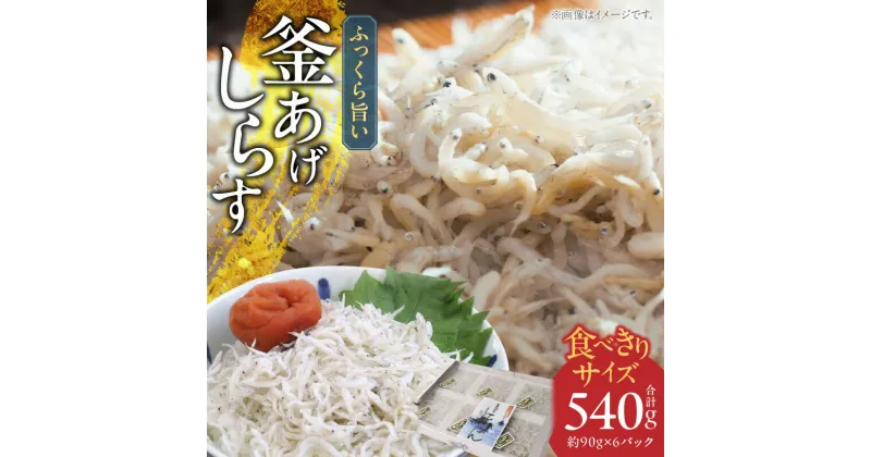 【ふるさと納税】【限定】 【高級 しらす】 湯浅産 釜あげしらす 「食べきりサイズ」約90g×6パック セット 【紀州グルメ市場】【しらす干し ちりめんじゃこ シラス パック】