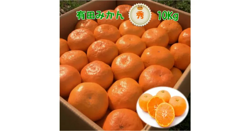 【ふるさと納税】高糖度 有田みかん 秀品 10kg (M～2Lサイズおまかせ)【ミカン 蜜柑 柑橘 温州みかん 有田みかん 和歌山】