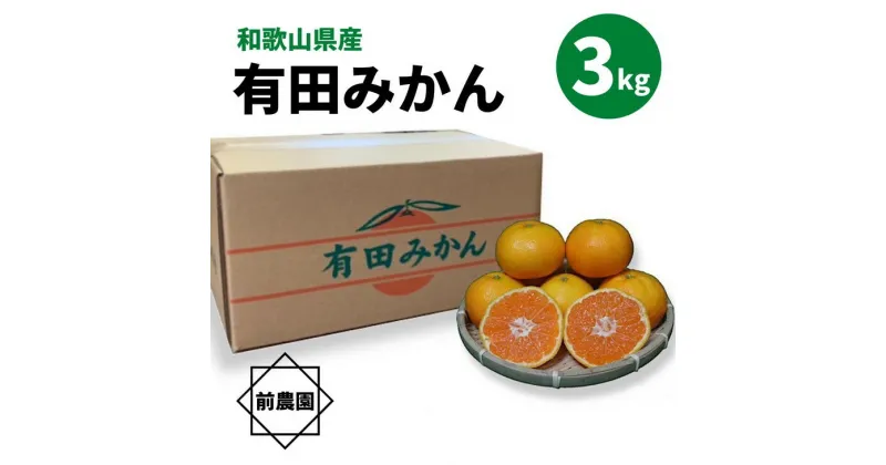 【ふるさと納税】【限定】 【先行予約】【産地直送】和歌山県産 有田みかん 3kg サイズ混合【ミカン 蜜柑 柑橘 温州みかん 和歌山 有田】