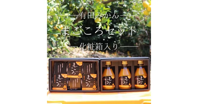 【ふるさと納税】「まごころ」和歌山県産 有田みかん ジュース＆ ゼリー セット 化粧箱入り【和歌山 ミカンジュース ストレート 果汁100% フルーツゼリー 詰め合わせセット ギフト 贈答】