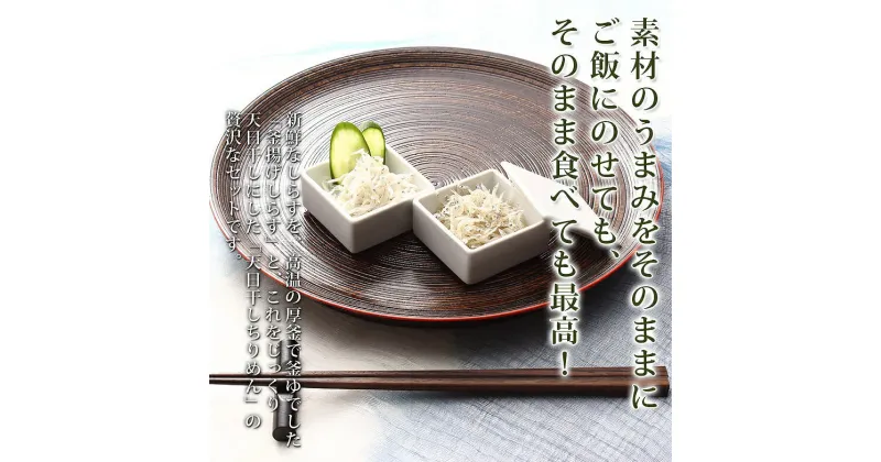 【ふるさと納税】茹でたて釜揚げしらす（200g×2）天日干ちりめん（200g×2）セット 【冷蔵】紀州湯浅湾直送！