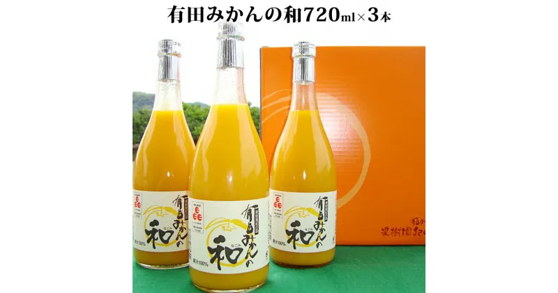 【ふるさと納税】有田みかんの和 720ml×3本入