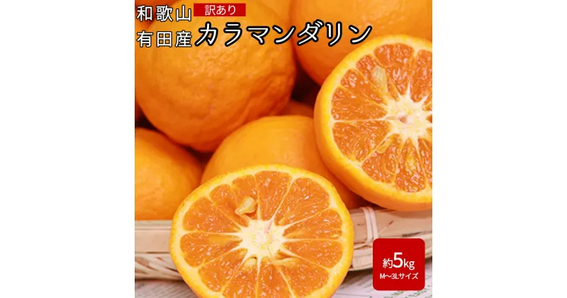 【ふるさと納税】【限定】 【2025年先行受付】産地厳選 カラマンダリン 家庭用 約5kg(M～3Lサイズ)【紀州グルメ市場】【ミカン 蜜柑 春みかん 柑橘】