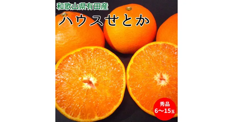 【ふるさと納税】ハウスせとか 秀品 6～15玉 和歌山県有田産【ミカン 蜜柑 春みかん 柑橘】