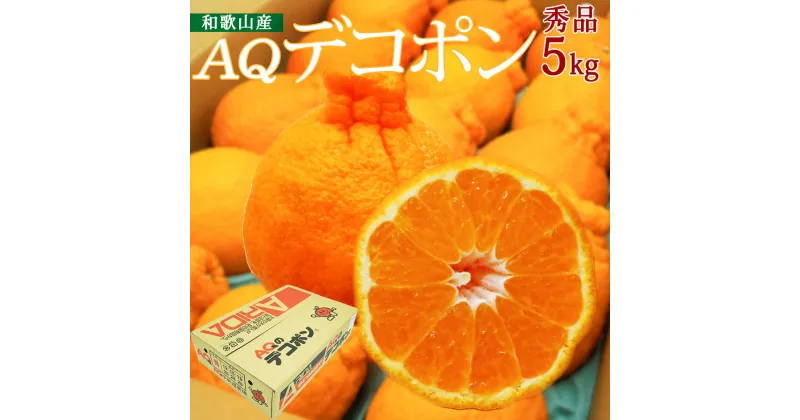 【ふるさと納税】和歌山県産 AQ デコポン 5kg 秀品 (12～24玉)【デコポン 不知火 しらぬい】