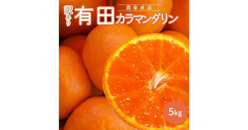 【ふるさと納税】【先行予約】和歌山有田産カラマンダリン【訳あり家庭用】5kg【ミカン 蜜柑 春みかん 柑橘】