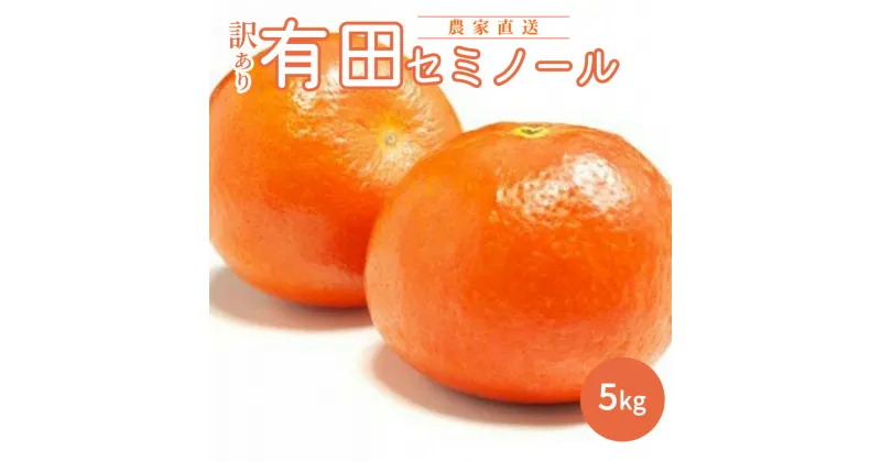 【ふるさと納税】【先行予約】和歌山有田産セミノールオレンジ【訳あり家庭用】5kg(M～3Lサイズ混合)【ミカン 蜜柑 春みかん 柑橘 オレンジ】