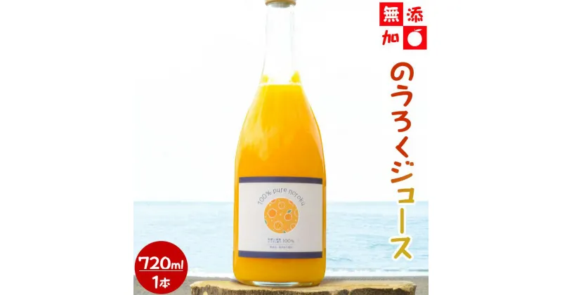 【ふるさと納税】和歌山県産 のうろくジュース 720ml 【添加物・保存料不使用】