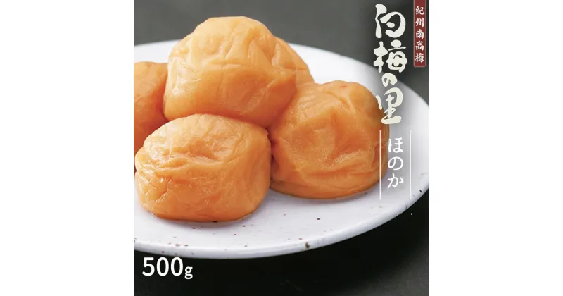 【ふるさと納税】特選 紀州南高梅 梅干し「白梅の里」ほのか 500g【梅干 うめぼし 南高梅 和歌山 うす塩 減塩 塩分控えめ】