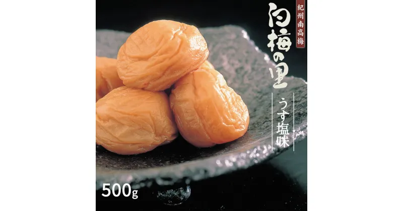 【ふるさと納税】特選 紀州南高梅 梅干し「白梅の里」うす塩味 500g【梅干 うめぼし 南高梅 和歌山 うす塩 減塩 塩分控えめ】