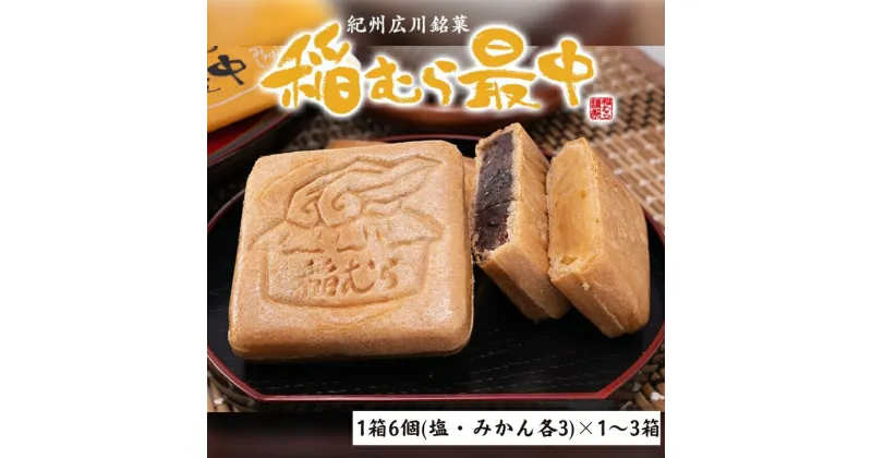 【ふるさと納税】稲むら最中 / 最中 和菓子 銘菓 6個 贈答 プレゼント 贈り物 和歌山 有田 //drink