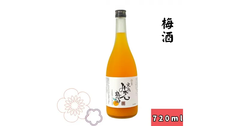 【ふるさと納税】〈紀州　南高梅使用〉完熟みかん梅酒　720ml / 和歌山 広川町 お酒 有田みかん みかん リキュール 梅酒 うめ酒 アルコール 宅飲み 家飲み 家庭用 化粧箱なし ギフト プレゼント 父の日 母の日 贈答 贈り物 //alcohol