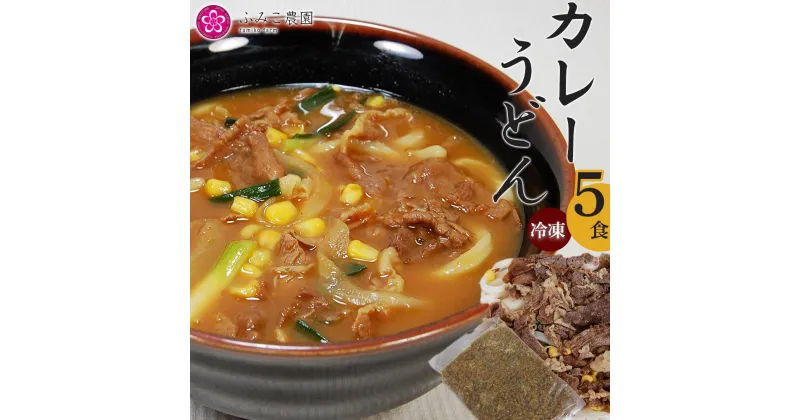 【ふるさと納税】冷凍　カレーうどん5食