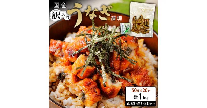 【ふるさと納税】訳あり 国産 うなぎ 刻み 50g × 20パック 合計 1kg 山椒 付き タレ 20個 付 数量限定 | うなぎ 鰻 蒲焼 魚介類 水産 食品 人気 おすすめ 送料無料