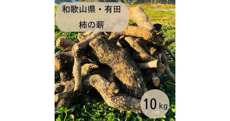 【ふるさと納税】薪 キャンプ用 有田 柿の薪10kg(中太のみ) | アウトドアグッズ 人気 おすすめ 送料無料