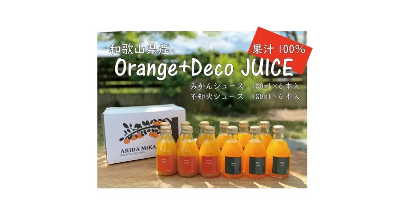 【ふるさと納税】ジュース飲み比べセット 不知火ジュース みかんジュース 各6本 合計12本セット | 和歌山県　農家自慢　 | ジュース 飲料 果実飲料 ドリンク 食品 人気 おすすめ 送料無料