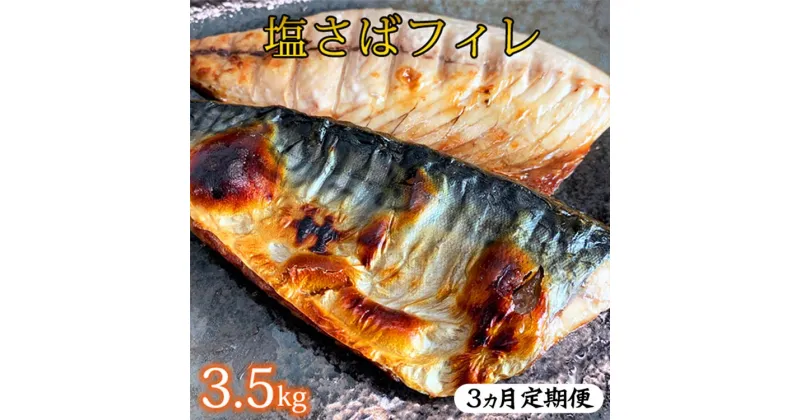 【ふるさと納税】〈毎月定期便〉【ご家庭用　訳あり】塩さばフィレ3.5kg 全3回 ※離島への配送不可