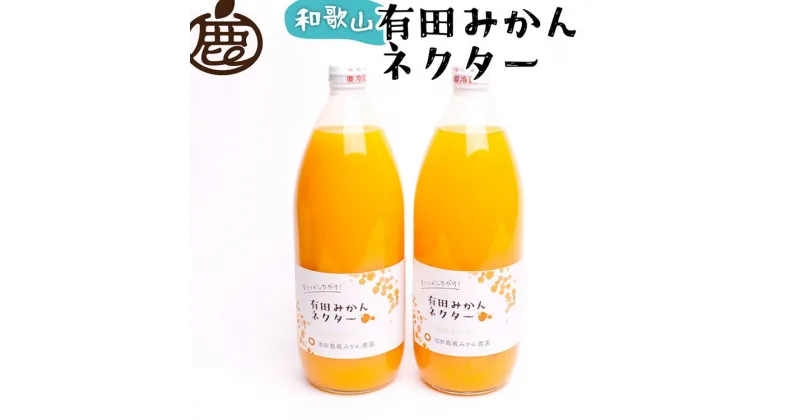 【ふるさと納税】とろり　みかんネクター1000ml×2本｜無添加100%ストレートジュース 有田みかんジュース ※北海道・沖縄・離島への配送不可