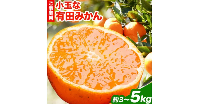 【ふるさと納税】《レビューキャンペーン》＜先行予約＞家庭用 小玉な有田みかん3kg+90g 4.5kg+135g 5kg+150g（傷み補償分）【わけあり・訳あり】【光センサー選果】 池田鹿蔵農園@日高町（池田農園株式会社）《11月上旬-12月末頃出荷》和歌山県 日高町【配送不可地域あり】