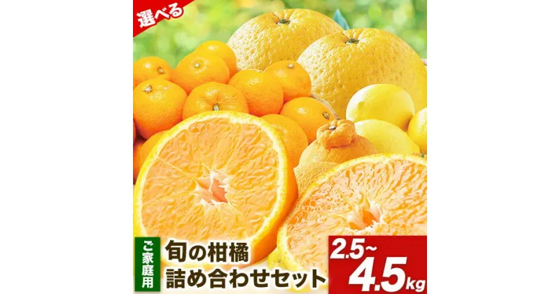 【ふるさと納税】ご家庭用 柑橘セット 有田育ちの旬の柑橘 詰め合わせセット 選べる 約 2.5kg 約 4.5kg 有田マルシェ《1上旬-4下旬頃出荷》和歌山県 日高町 柑橘セット 柑橘 柑橘類 みかん 不知火 しらぬい はるか 清見 家庭用 訳あり わけあり 送料無料