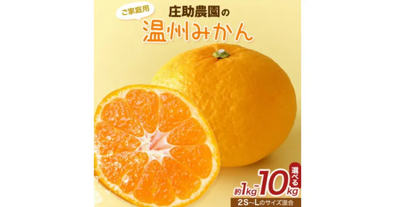 【ふるさと納税】《レビューキャンペーン》ご家庭用 温州みかん 選べる 約1kg 約5kg 約10kg サイズ指定不可 庄助農園《10月下旬-1月上旬頃発送予定》 和歌山県 日高町 ミカン 蜜柑 フルーツ ギフト 送料無料