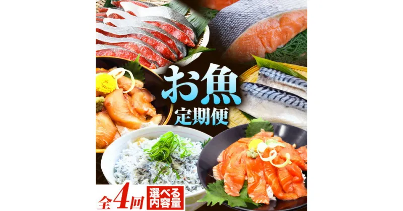 【ふるさと納税】【定期便 全4回】サバフィレ 銀鮭切身 魚切り身詰合せ 海鮮漬け 選べる 内容量 株式会社魚鶴商店《お申し込み月の翌月より出荷開始》 和歌山県 日高町 鮭 さけ 紅さけ 切り身 さば 塩さば 焼き魚 焼くだけ 簡単 魚 さかな タラ サーモン カンパチしらす