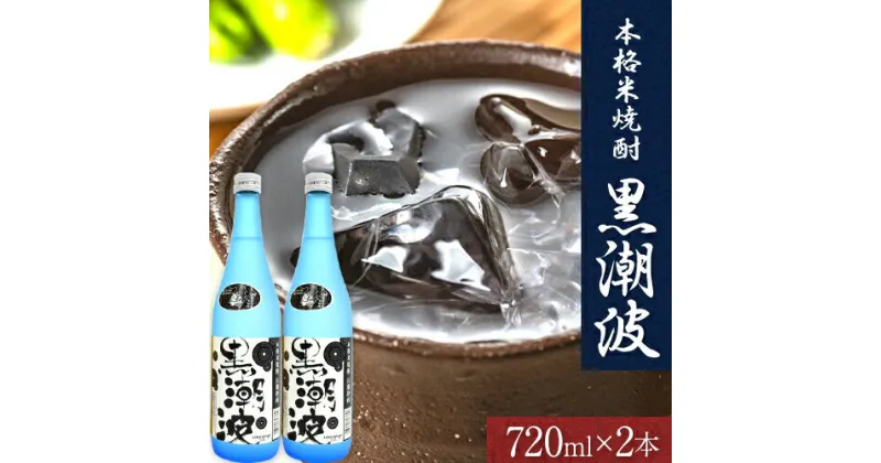 【ふるさと納税】本格米焼酎 黒潮波 （くろしおなみ） 720ml×2本 厳選館《90日以内に出荷予定(土日祝除く)》 和歌山県 日高町 酒 本格米焼酎 焼酎 米焼酎