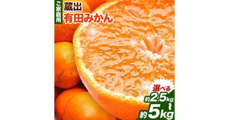 【ふるさと納税】《レビューキャンペーン》＜先行予約＞ご家庭用　蔵出みかん2.5kg 4kg 5kg【有田の蔵出しみかん】【光センサー選果】池田鹿蔵農園@日高町(池田農園株式会社)《1月中旬-2月末頃出荷》和歌山県 日高町【配送不可地域あり】