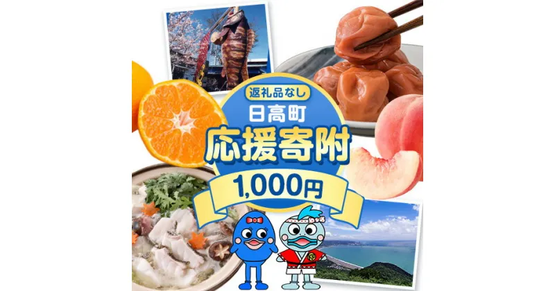 【ふるさと納税】和歌山県 日高町 応援寄附 1口 1000円 【返礼品なし】