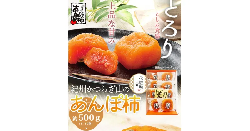 【ふるさと納税】紀州かつらぎ山のあんぽ柿　化粧箱入　約500g【2025年1月中旬以降発送予定】 | 和歌山 由良 楽天ふるさと 納税 取り寄せ お取り寄せ フルーツ お取り寄せフルーツ ご当地 ご当地フルーツ 果物 くだもの 柿 かき カキ 支援 返礼品 特産品 名産品 故郷納税