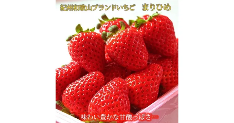 【ふるさと納税】紀州和歌山ブランドいちご「まりひめ」約280g×2P【2025年1月上旬頃～2025年2月下旬頃に順次発送】【UT38】