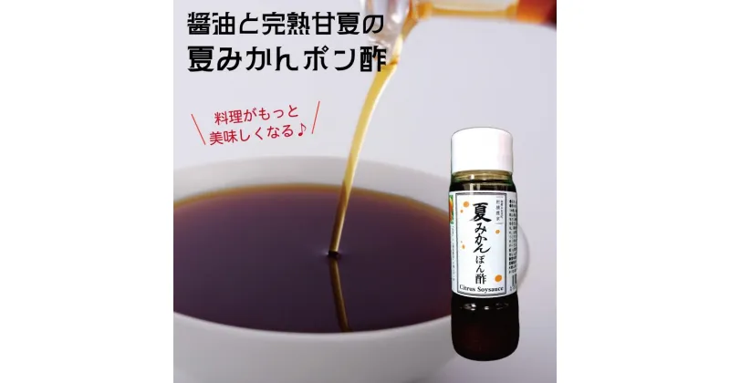 【ふるさと納税】湯浅の醤油の深いコクと完熟甘夏の自然な酸味「夏みかんポン酢」【3本】