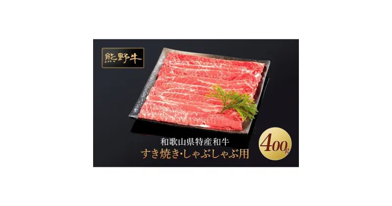 【ふるさと納税】熊野牛 すき焼き・しゃぶしゃぶ 赤身スライス 400g【MT32】 | 肉 お肉 にく 食品 人気 おすすめ 送料無料 ギフト