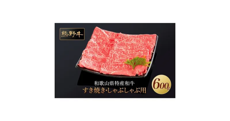 【ふるさと納税】熊野牛 すき焼き・しゃぶしゃぶ 赤身スライス 600g【MT33】 | 肉 お肉 にく 食品 人気 おすすめ 送料無料 ギフト