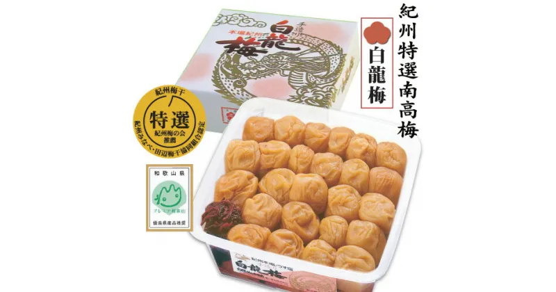 【ふるさと納税】本場紀州白龍梅 1kg