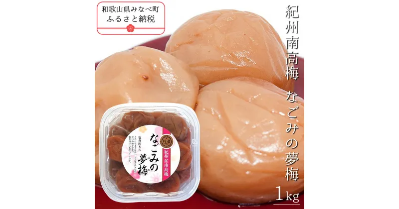 【ふるさと納税】紀州南高梅なごみの夢梅〕 1kg | 《日本一の梅の産地》 《百年の伝統》 紀州 紀州梅干 和歌山 梅 うめ ウメ 梅干し 梅干 A級品 塩分控えめ ハチミツ はちみつ梅 甘口