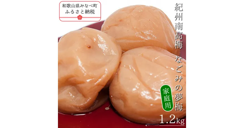 【ふるさと納税】紀州南高梅なごみの夢梅〔家庭用〕 1.2kg | 訳あり 《日本一の梅の産地》 紀州 紀州梅干 和歌山 梅 うめ ウメ 梅干し 梅干 塩分控えめ 減塩 はちみつ梅 甘口