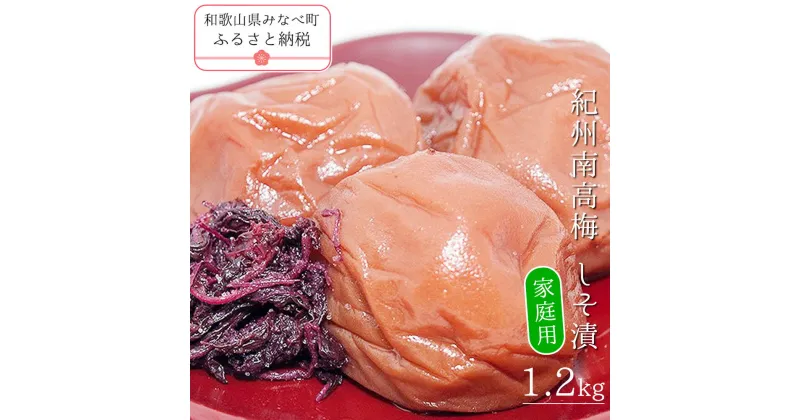 【ふるさと納税】紀州南高梅しそ漬〔家庭用〕 1.2kg | 訳あり 《日本一の梅の産地》 《百年の伝統》 紀州 紀州梅干 和歌山 梅 うめ ウメ 梅干し 梅干 A級品 しそ梅 しそ 紀州南高梅