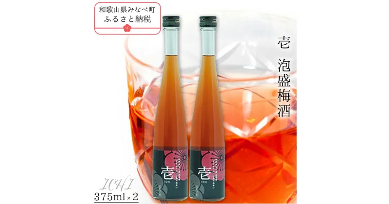 【ふるさと納税】壱　-ICHI-　泡盛梅酒 375ml×2本 | 《日本一の梅の産地》 《百年の伝統》 紀州 和歌山 梅 うめ ウメ 梅酒 自家農園 完熟梅 泡盛 泡盛梅酒