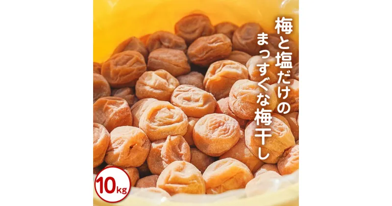 【ふるさと納税】梅と塩だけのまっすぐな梅干し 10kg | 《日本一の梅の産地》 大容量 自家農園 和歌山 みなべ町 まっすぐ農園 梅干 梅 ウメ うめぼし 紀州梅干 南高梅 ギフト