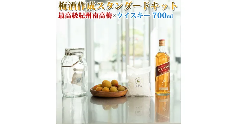 【ふるさと納税】梅酒作成スタンダードキット（ウイスキーベース） 700ml | 最高級紀州南高梅 南高梅 和歌山 紀州 ウイスキー ウイスキー梅酒 クラフト梅酒 梅 うめ