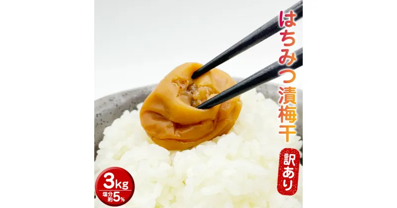 【ふるさと納税】訳あり 蜜宝梅 3kg ( 500g × 6 )