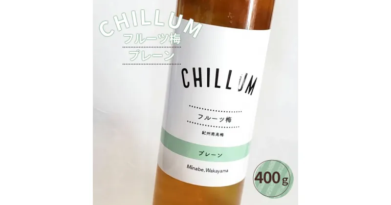 【ふるさと納税】CHILLUM フルーツ梅プレーン | 希釈用 梅シロップ 梅ジュース 梅ドリンク 梅サワー 梅ソーダ